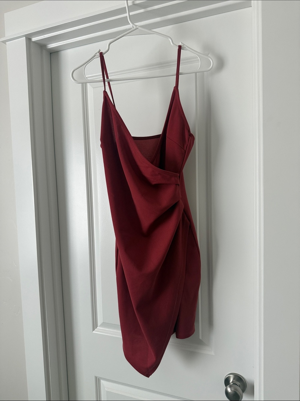 Sleek Draped Slip Dress